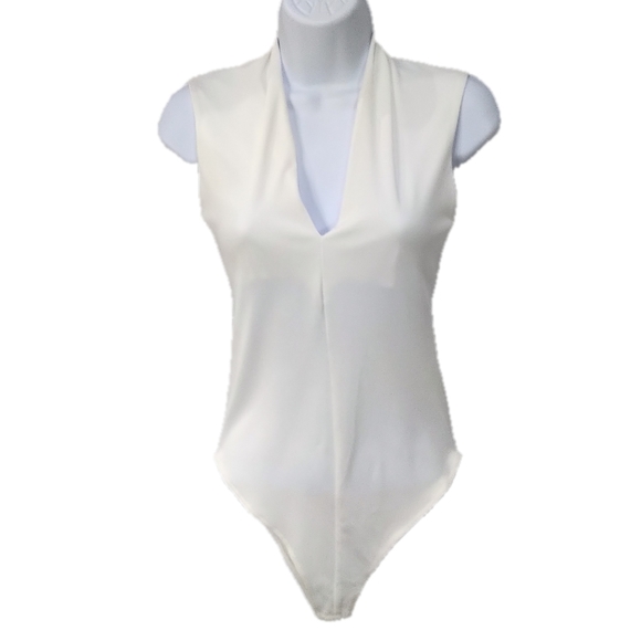 NWT Zara Deep V Sleeveless Bodysuit - Picture 2 of 7
